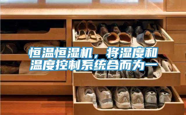 恒溫恒濕機,將濕度和溫度控制系統合而為一