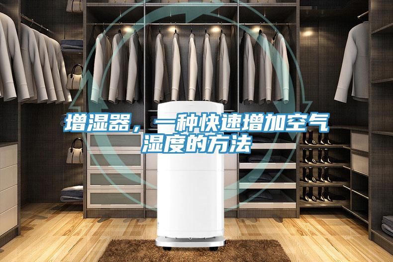 增濕器，一種快速增加空氣濕度的方法