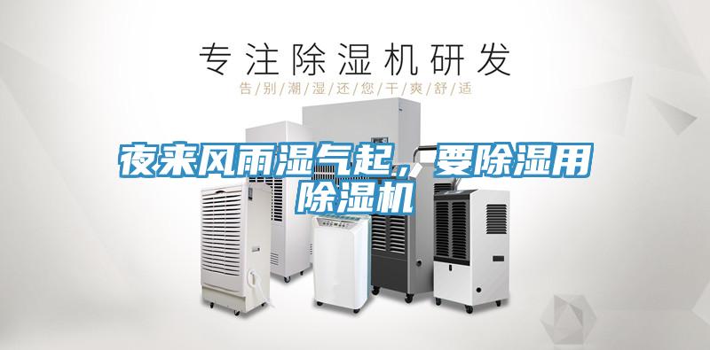 夜來風(fēng)雨濕氣起，要除濕用除濕機(jī)