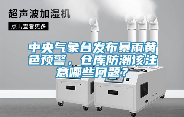 中央氣象臺(tái)發(fā)布暴雨黃色預(yù)警，倉庫防潮該注意哪些問題？