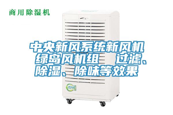 中央新風(fēng)系統(tǒng)新風(fēng)機(jī) 綠島風(fēng)機(jī)組  過濾、除濕、除味等效果