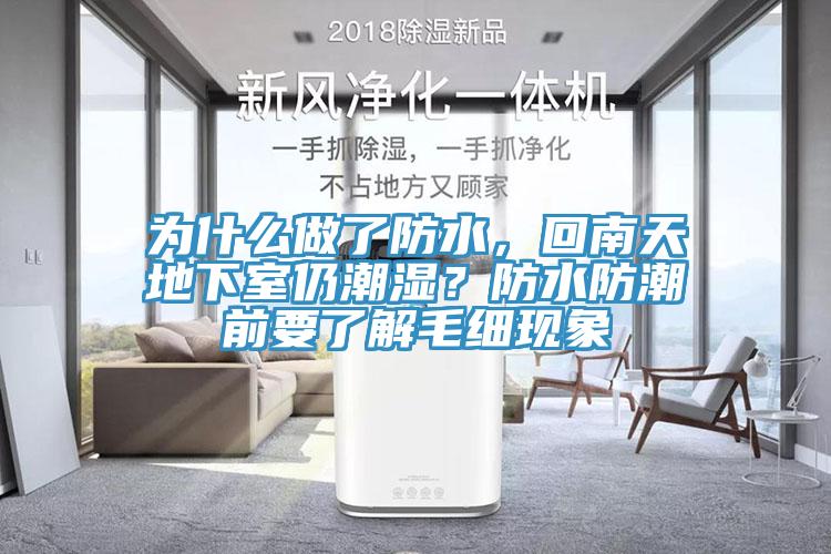 為什么做了防水，回南天地下室仍潮濕？防水防潮前要了解毛細(xì)現(xiàn)象
