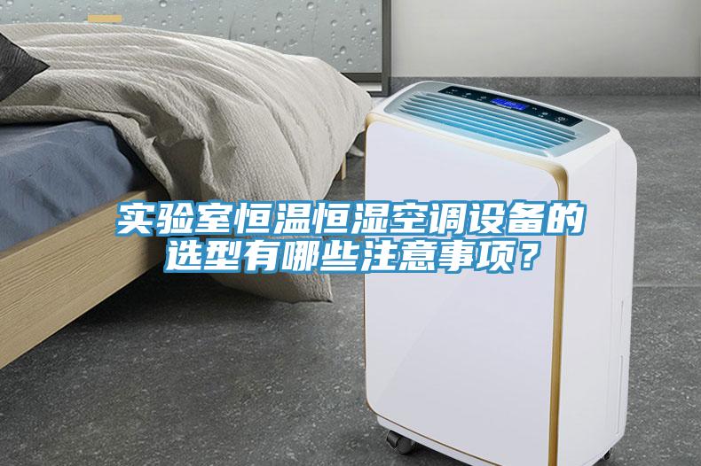 實(shí)驗(yàn)室恒溫恒濕空調(diào)設(shè)備的選型有哪些注意事項(xiàng)？