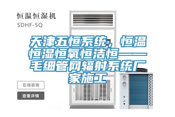 天津五恒系統(tǒng)，恒溫恒濕恒氧恒潔恒——毛細(xì)管網(wǎng)輻射系統(tǒng)廠家施工