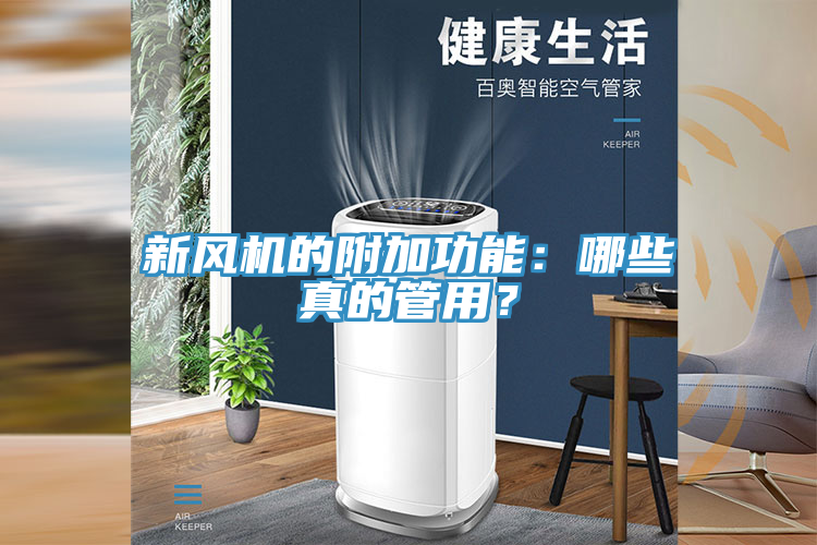 新風機的附加功能：哪些真的管用？