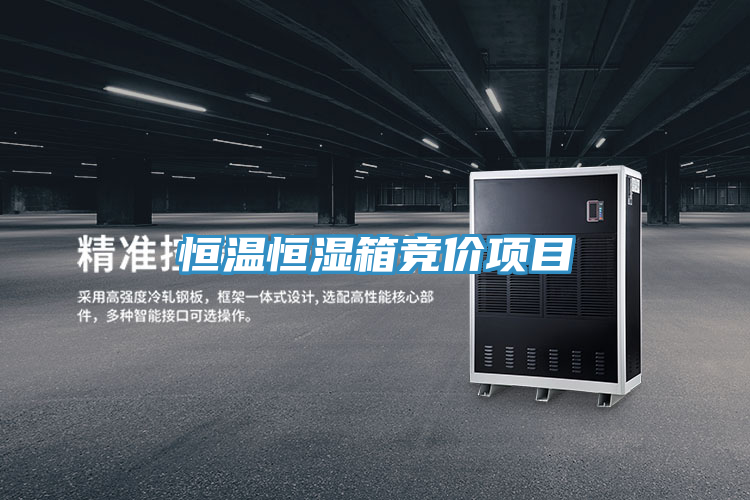 恒溫恒濕箱競價項(xiàng)目