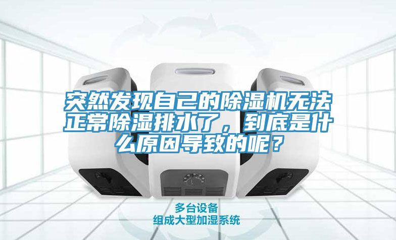 突然發現自己的除濕機無法正常除濕排水了，到底是什么原因導致的呢？
