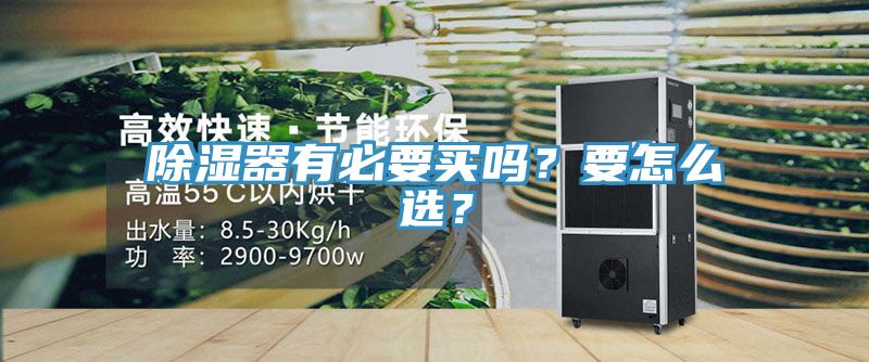 除濕器有必要買嗎？要怎么選？