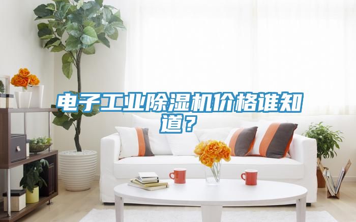 電子工業(yè)除濕機(jī)價格誰知道？